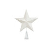White Sparkly Star Christmas Tree Topper