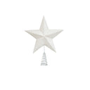 White Sparkly Star Christmas Tree Topper