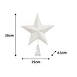 White Sparkly Star Christmas Tree Topper