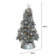 Large Grey & Silver Tipped Christmas Tree 6ft