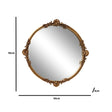 Round Gold Ornate Wall Mirror 56cm x 56cm