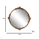 Round Gold Ornate Wall Mirror 56cm x 56cm