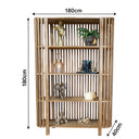 Large Wooden Display Shelf Unit / Bookcase 180cm