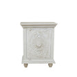 White Distressed Bedside Cabinet