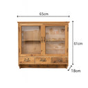 Wooden Glass Wall Cabinet