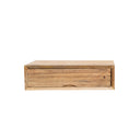 Natural Wood Textured Wall Mounted Bedside Table