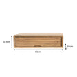 Natural Wood Textured Wall Mounted Bedside Table