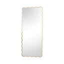 Gold Full Length Wavy Mirror - 70cm x 165cm