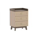 Large Cream 6 Drawer Chest of Drawers & Pair Of 3 Drawer Bedside Tables - Oswin Range