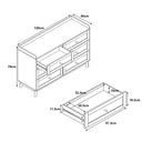 Large Cream 6 Drawer Chest of Drawers & Pair Of 3 Drawer Bedside Tables - Oswin Range