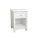 Pair of One Drawer Scalloped Bedside Tables - Staunton White Range