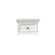 Pair Of White Wall Mounted Bedside Tables - Daventry White Range