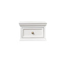 Pair Of White Wall Mounted Bedside Tables - Daventry White Range