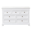 Large White 7 Drawer Chest of Drawers - Daventry White Range