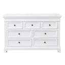 Large White 7 Drawer Chest of Drawers - Daventry White Range