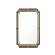 Rectangle Pink Glass Art Deco Wall Mirror 60cm x 100cm