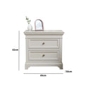 Pair Of Large Taupe-Grey Two Drawer Bedside Tables - Daventry Taupe-Grey Range