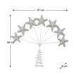 Silver Multi Star Christmas Tree Topper