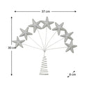 Silver Multi Star Christmas Tree Topper