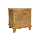 Mango Wood 2 Drawer Bedside Table