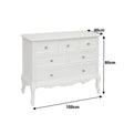 Large White 6 Drawer Chest of Drawers & Pair of 3 Drawer Bedsides - Victoria Range