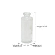 Set Of 3 Clear Glass Vases