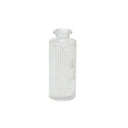 Set Of 3 Clear Glass Vases