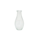 Set Of 3 Clear Glass Vases
