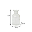Set Of 3 Clear Glass Vases