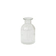 Set Of 3 Clear Glass Vases