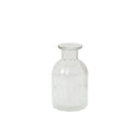 Set Of 3 Clear Glass Vases