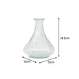 Large Clear Ribbed Glass Posy Vase