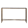 Large Metal Antique Gold Console Table