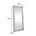 Extra Large Ornate Silver Wall/Leaner Mirror 100cm x 200cm