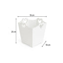 White Wooden Bin With Heart Cut Out