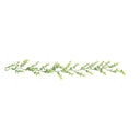 Green Frosted Foliage Christmas Garland - 160cm (1.6m / 62.9')