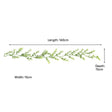 Green Frosted Foliage Christmas Garland - 160cm (1.6m / 62.9')