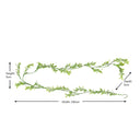 Snowy Leaf Christmas Garland - 190cm (1.9m / 74.8')