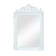 Antique White Wall Mirror 36cm x 55cm