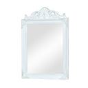 Antique White Wall Mirror 36cm x 55cm