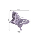 Pair of Lilac Glitter Butterfly Christmas Decoration Clips