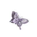 Pair of Lilac Glitter Butterfly Christmas Decoration Clips