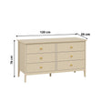 Large 6 Drawer Chest of Drawers - Hales Taupe Range