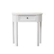 White Half Moon Table - Daventry White Range