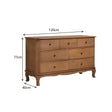 7 Drawer Wooden Chest of Drawers & Pair of 3 Drawer Bedside Tables - Ashwell Range