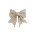 Set of 4 Champagne Glitter Christmas Bows