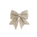 Set of 4 Champagne Glitter Christmas Bows