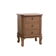 4 Drawer Dark Wood Chest of Drawers and Pair of 3 Drawer Bedside Tables - Ashwell Range