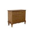 4 Drawer Dark Wood Chest of Drawers and Pair of 3 Drawer Bedside Tables - Ashwell Range
