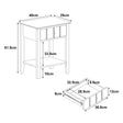 Pair Of Sage Green One Drawer Bedside Tables with Shelf - Padstowe Sage Green Range